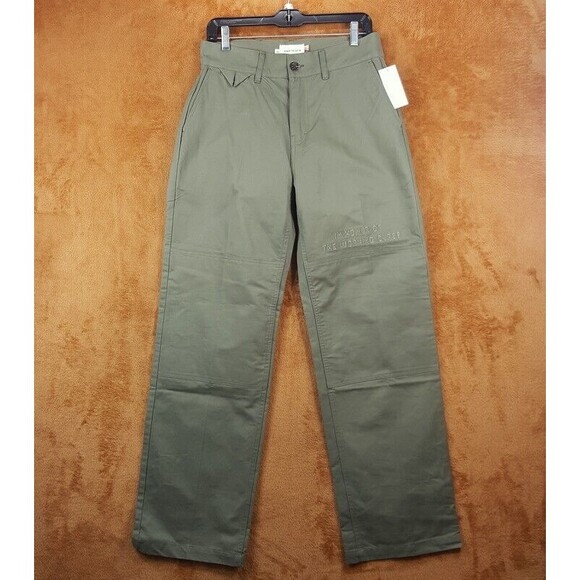 HONOR THE GIFT Pants Mens Size 30 Green Chino Relaxed Straight HTG Shop Pant - Picture 3 of 12